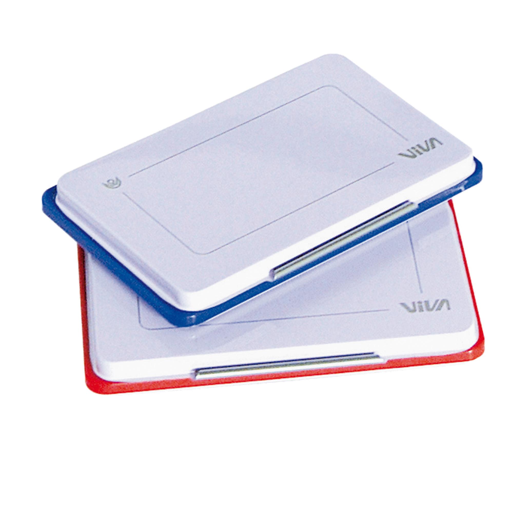 Viva No.2 - Tampone per timbri manuali - blu - 70 x 110 mm - blu
