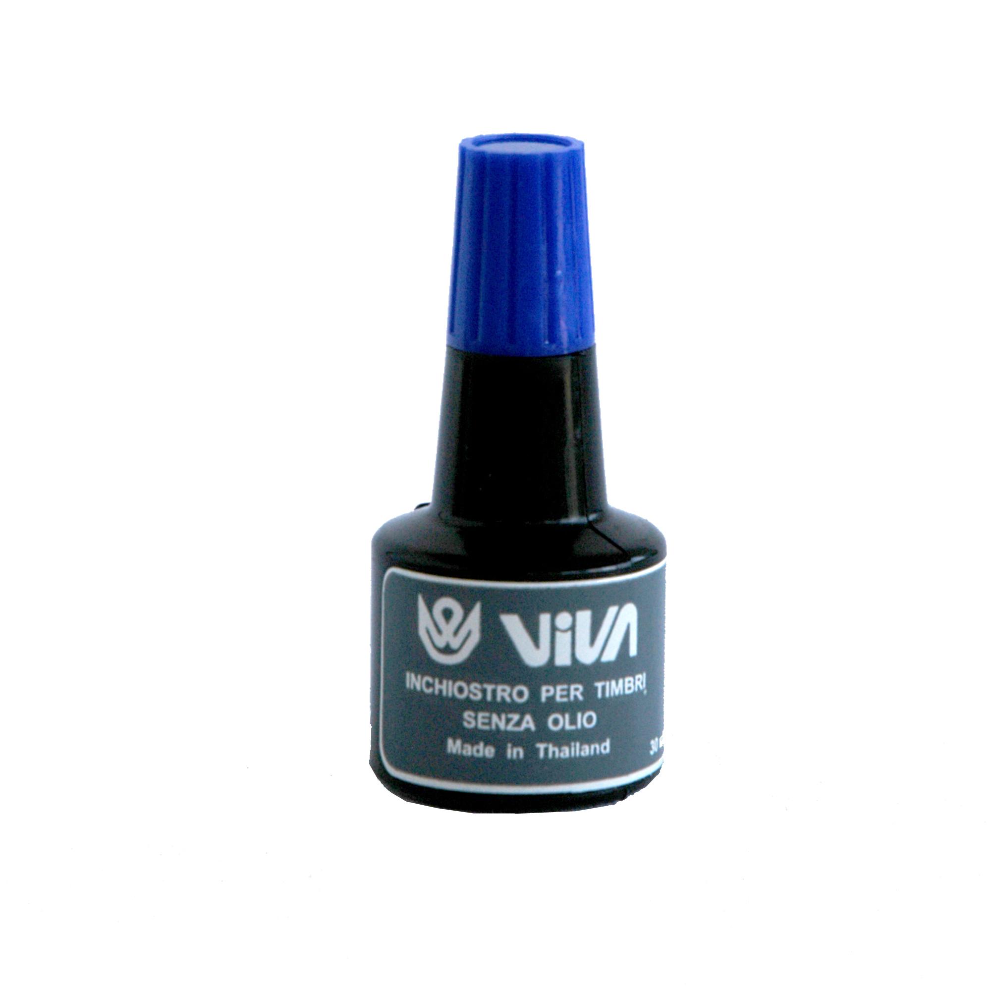 Viva - Inchiostro per timbro - blu - 30 gr.