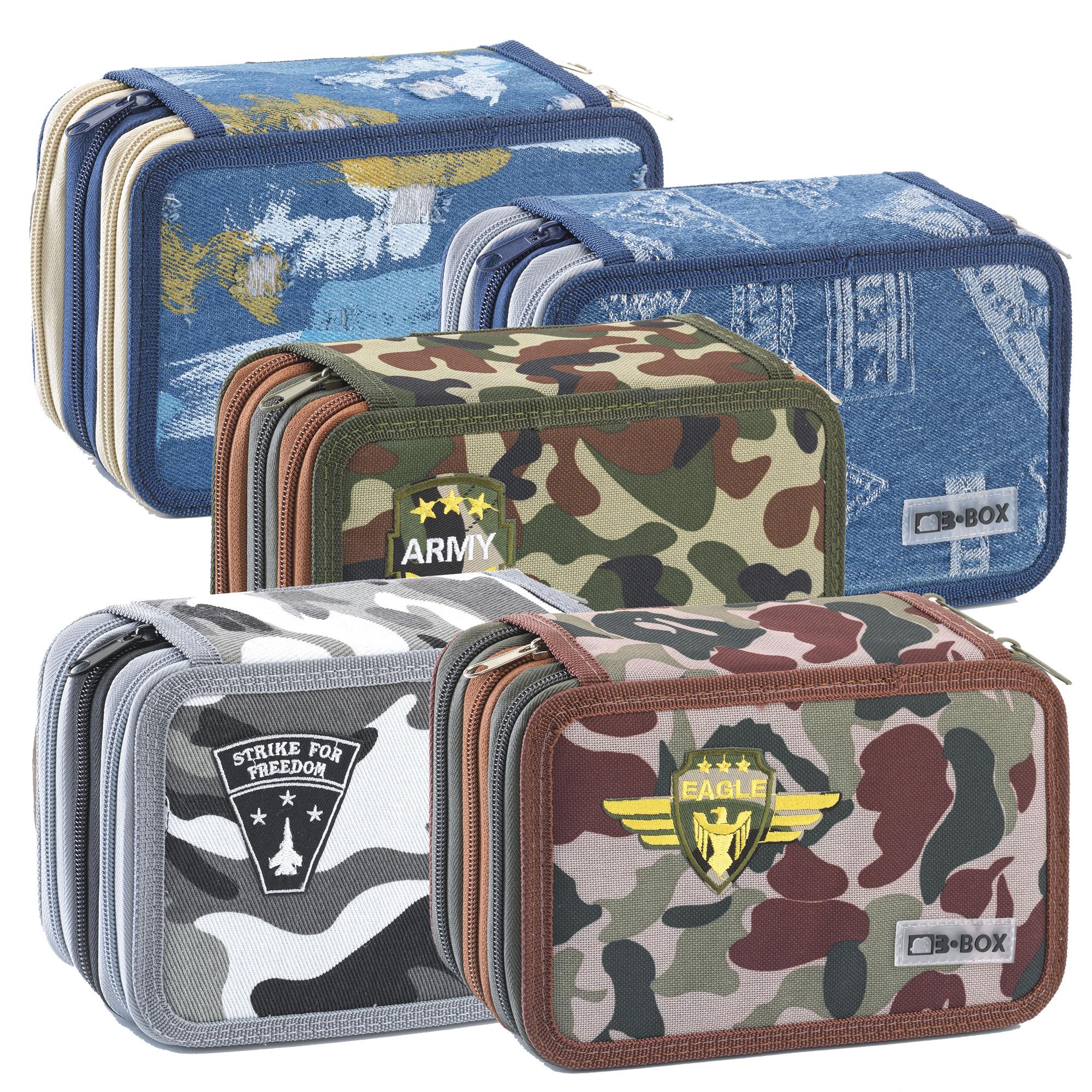 FAVORIT MIMETIC & JEANS ASTUCCIO 3 ZIP 13X20X7.5 CON RIEMPIMENTO FANTASIE ASSORTITE