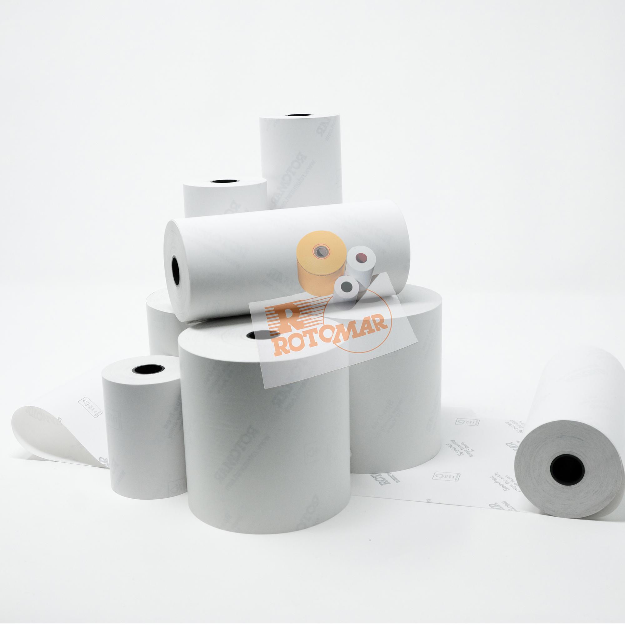 ROTOMAR ROTOLI IN CARTA TERMICA X CALCOLATRICI MM80X80MT ANIMA 12 mm CONF 10 Pz.