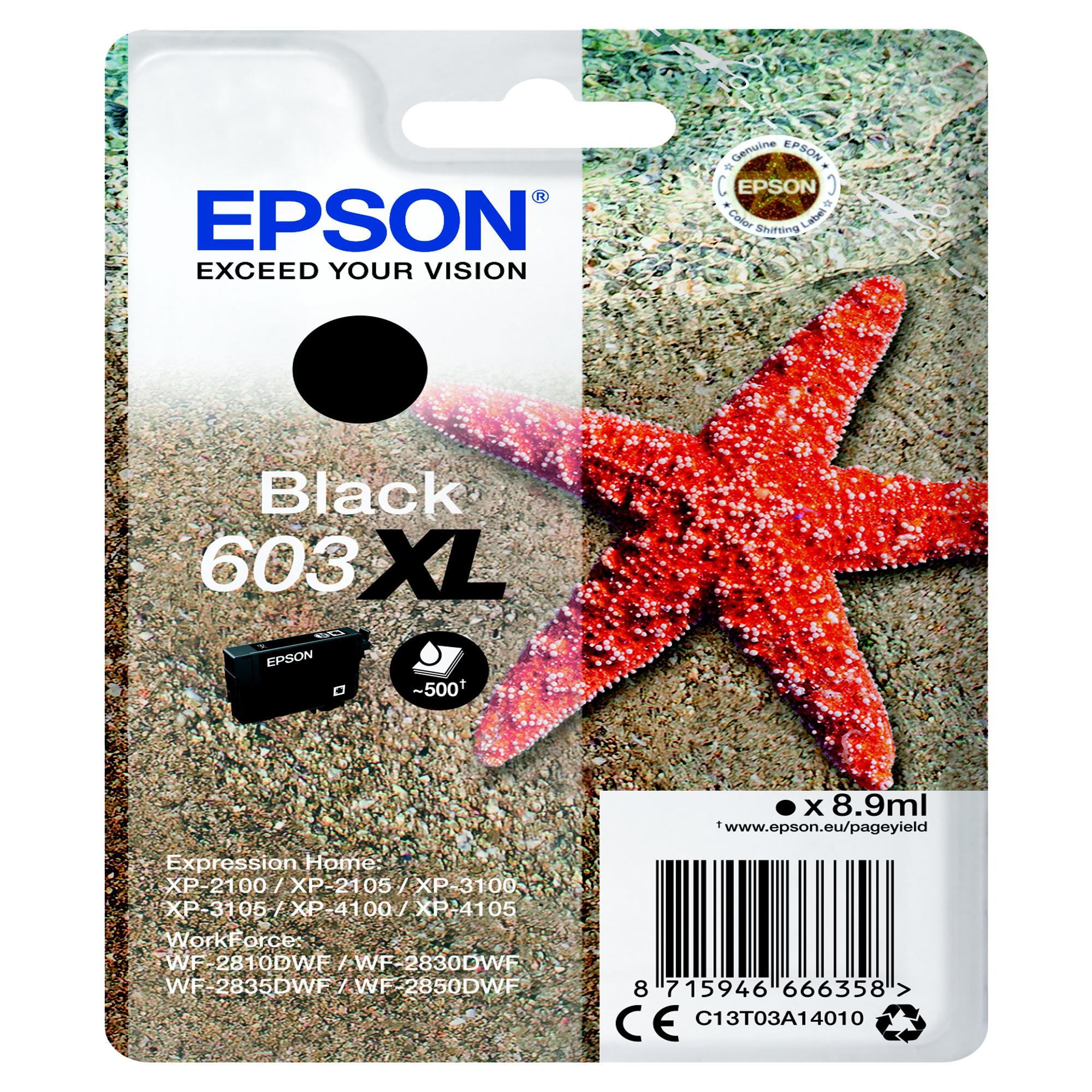 Epson - Cartuccia ink - 603XL - nero - C13T03A14010 - 500 pag