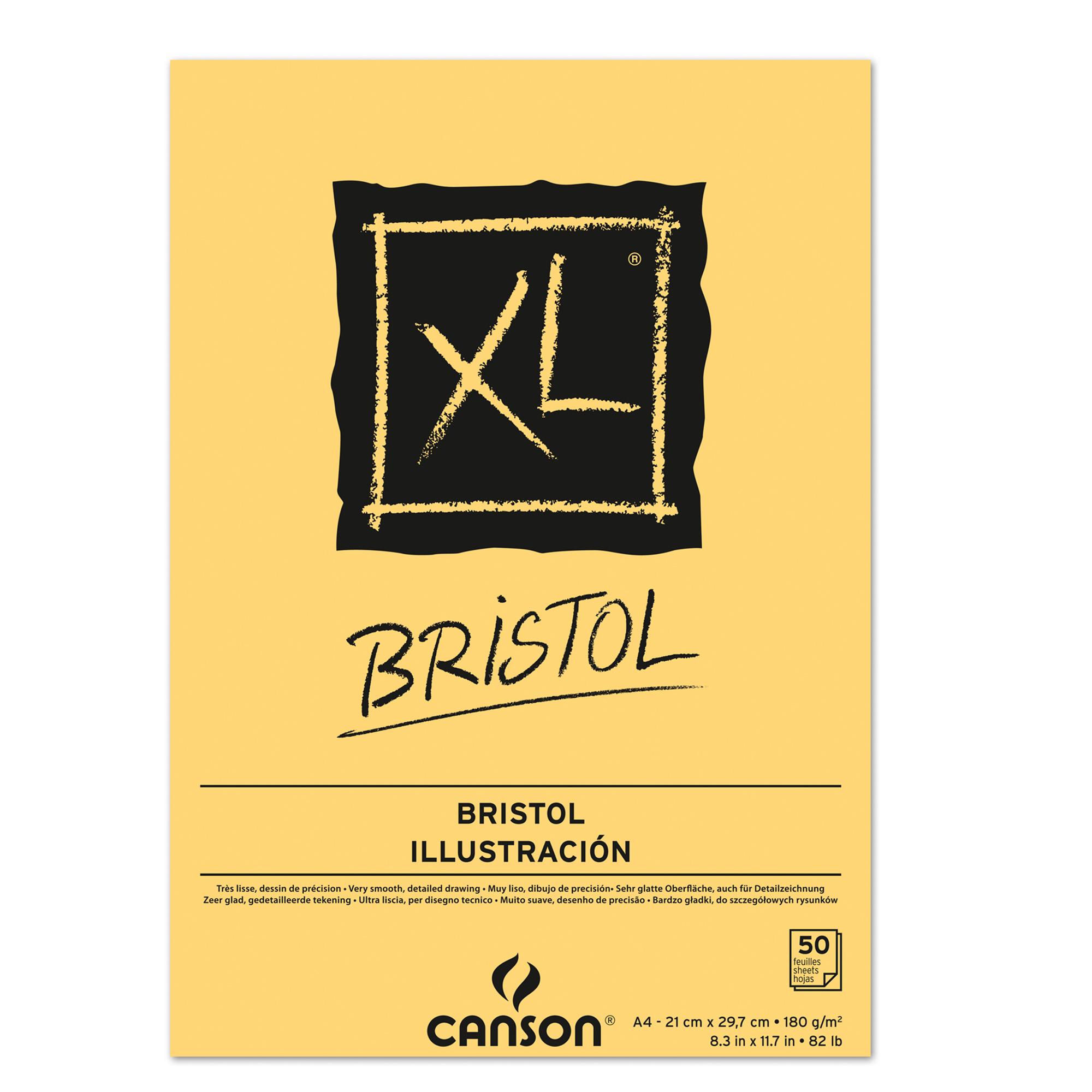 Blocco spiralato lato corto XL Bristol - A4 - 180 gr - 50 fogli - Canson