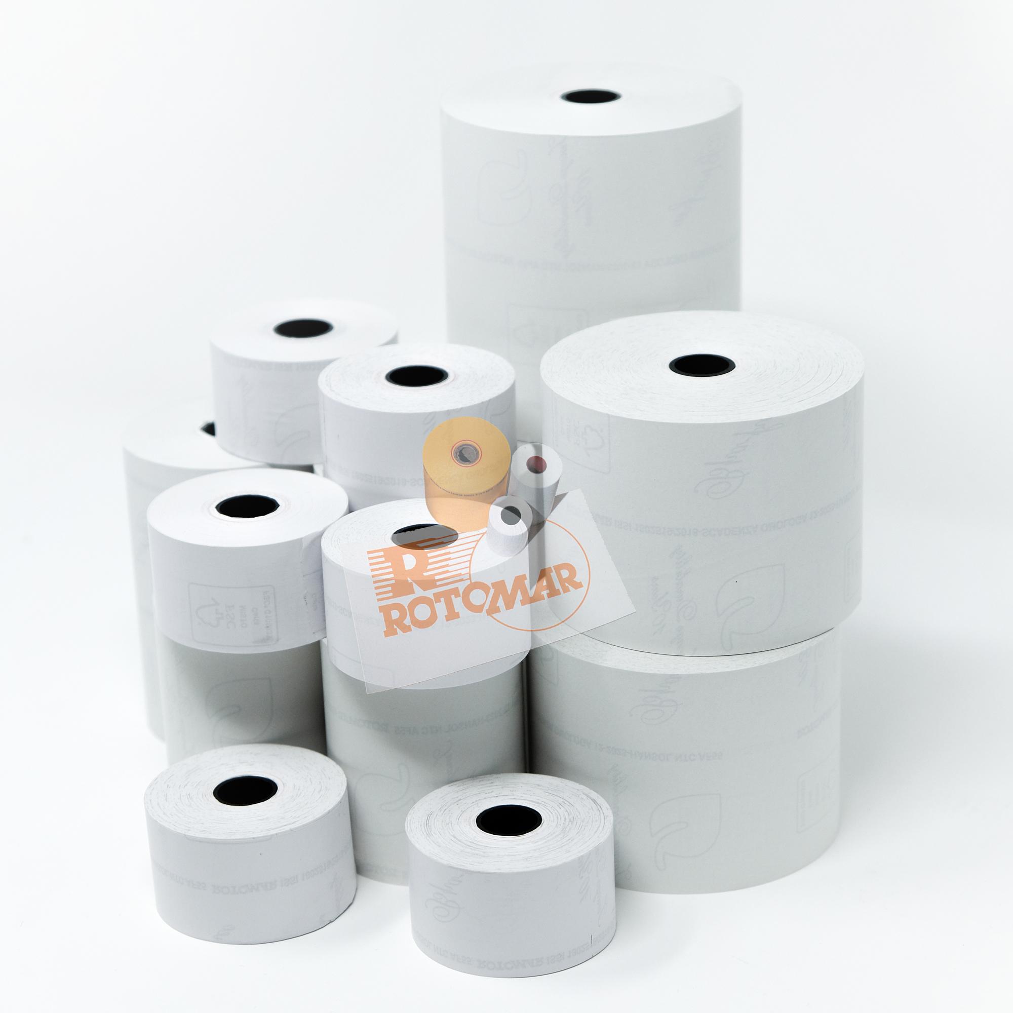 ROTOMAR ROTOLO IN CARTA TERMICA PER REGISTRATORE DI CASSA MM57.5X35MT ANIMA 12 mm CONF 10 Pz.