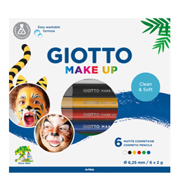GIOTTO MAKE UP SET MATITE COSMETICHE COLORI ASSORTITI CONF 6 Pz.