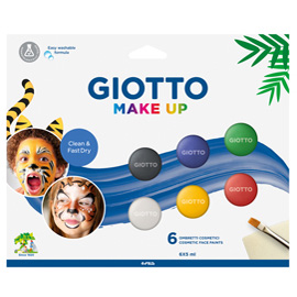 GIOTTO MAKE UP SET OMBRETTI DA 5 ML COLORI ASSORTITI CONF 6 Pz.