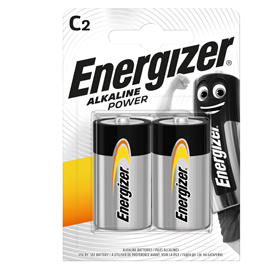 ENERGIZER POWER BATTERIA ALKALINA MEZZA TORCIA C LR14 1.5 V CONF 2 Pz.