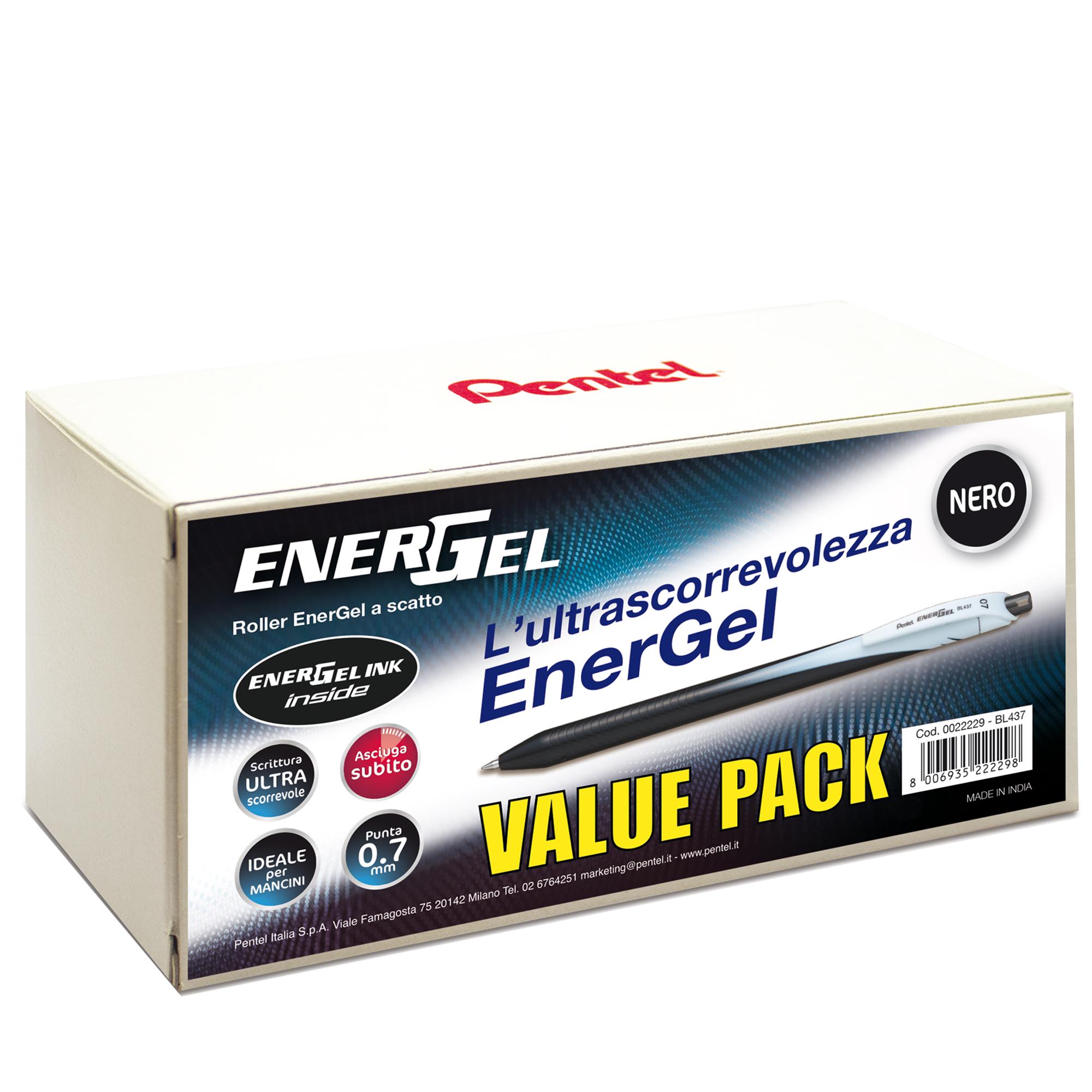 CF24ROLLER ENERGEL SLIM 0 7 NERO - A SCATTO