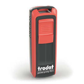 POCKET PRINTY 9512 (NERO/ROSSO FUOCO) CARTUCCIA NERA DIMENSIONI PIASTRA 47X18