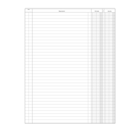 Registro Entrate-Uscite - 100 pagine - 31 x 24,5 cm - DU135800000 - Data Ufficio