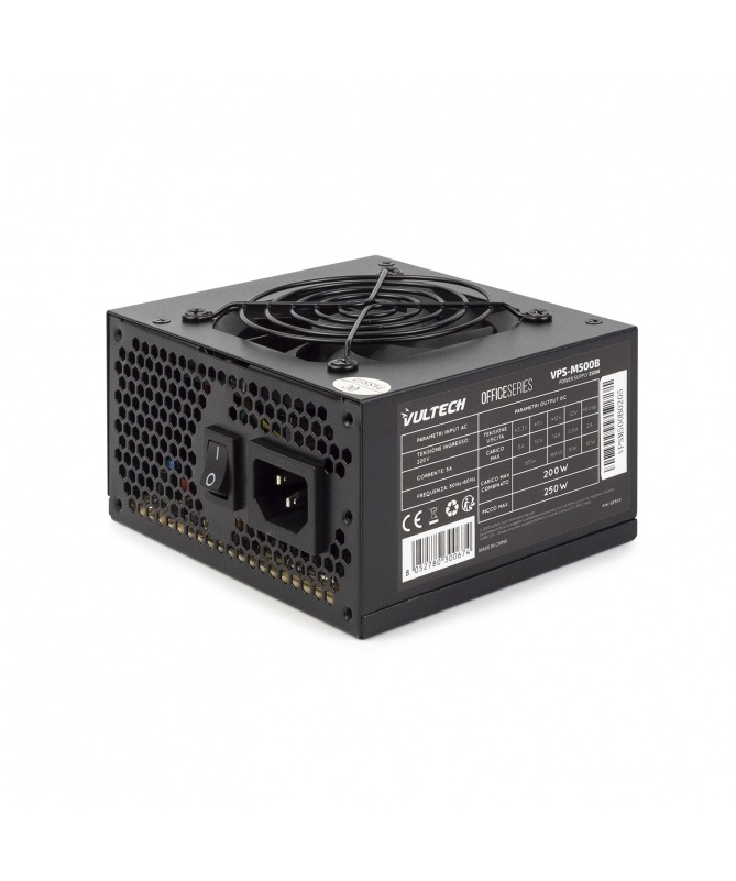 VULTECH VPS-M500B ALIMENTATORE 250 W CON VENTOLA DA 12 CM TERMOREGOLATA CONFEZIONE BULK