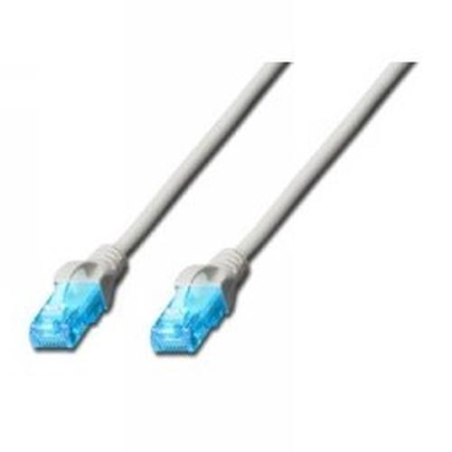DIGITUS CAVO DI RETE UTP CAT 5E 2 X M RJ-45 NON SCHERMATO 15 MT GRIGIO
