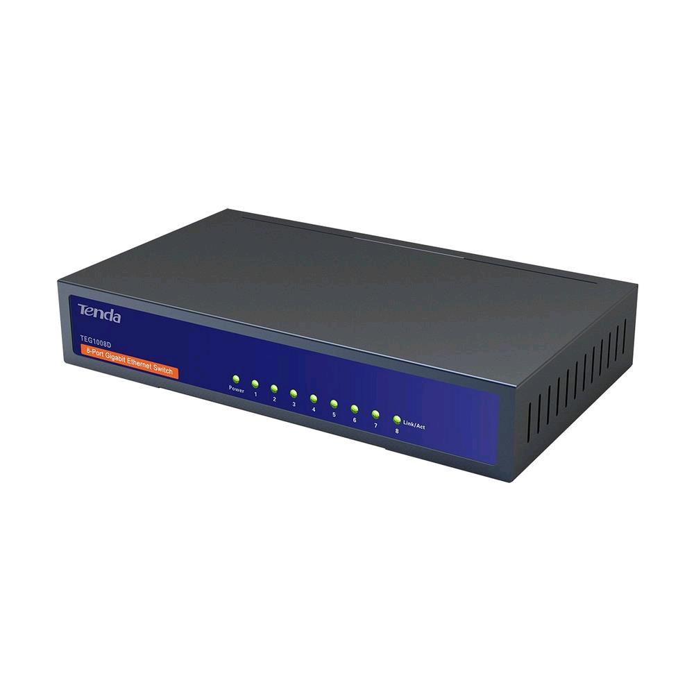 Tenda TEG1008D - Switch - 8 x 10/100/1000 - desktop