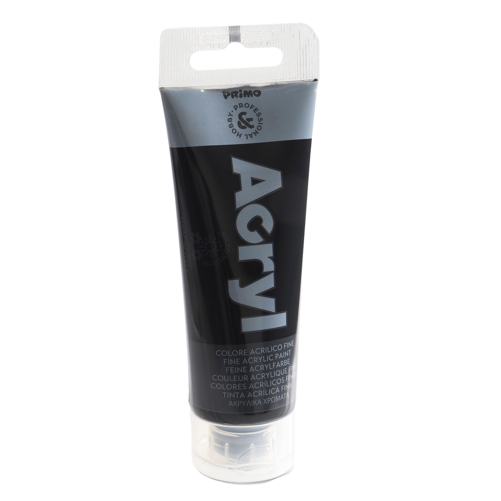 Primo TEMPERA TUBO ACRILICO COL.NERO75ML