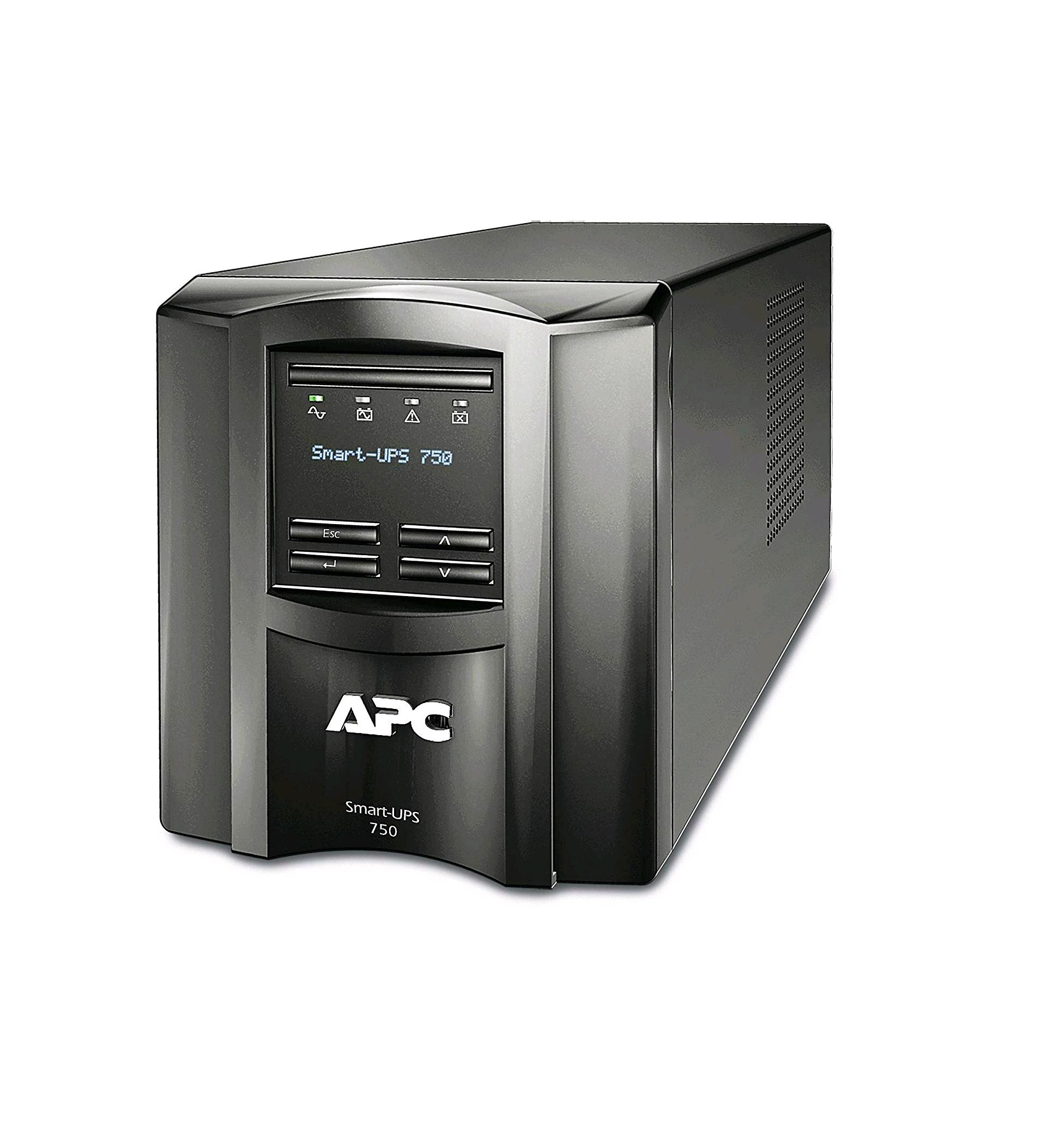 APC Smart-UPS SMT750IC - UPS - 220/230/240 V c.a. V - 500 Watt - 750 VA - RS-232, USB - connettori di uscita 6 - nero - con APC SmartConnect - per P/N: AR4018SPX431, AR4018SPX432, AR4024SP, AR4024SPX429, AR4024SPX431, AR4024SPX432