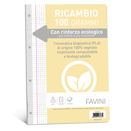 BLOCCHI QUADERNI E RUBRICHE - RICAMBIO RINFORZATO BIO …