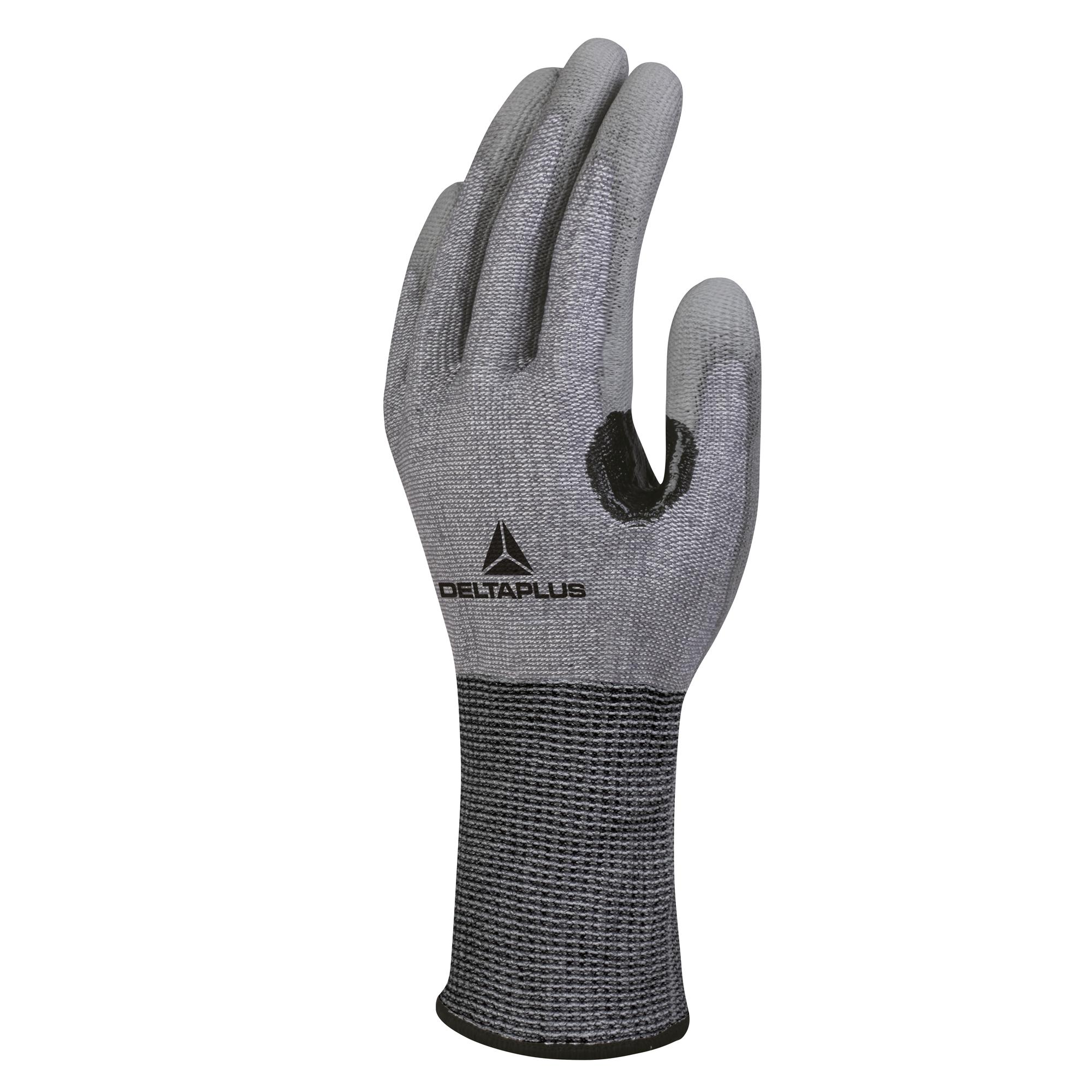 Guanti antitaglio Venicut F03 - maglia Xtrem Cut - palmo in poliuretano - taglia 08 - grigio - Deltaplus