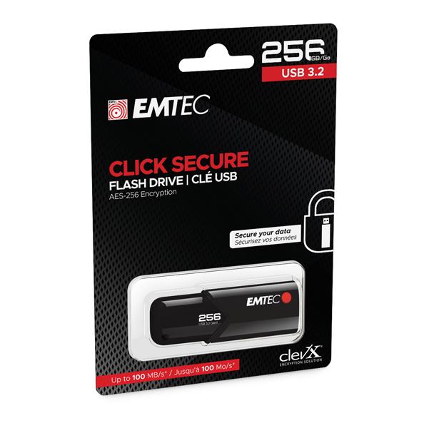 Emtec - Memoria USB B120 Click&Secure - ECMMD256GB123 …