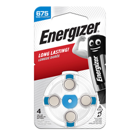 ENERGIZER - Blister 4 pile per apparecchi acustici 675 zinc air
