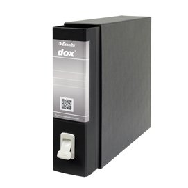 Registratore Dox 2 - dorso 8 cm - protocollo 23 x 34 cm - nero - Esselte Dox