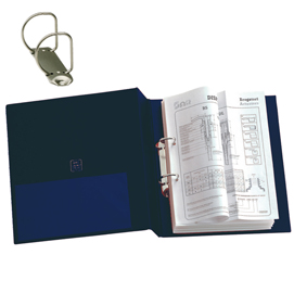 Raccoglitore Stelvio - 22 x 30 cm - 2 anelli a D 40 mm - dorso 5,5, cm - blu - Sei Rota