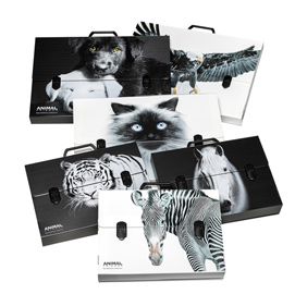 Valigetta polionda Animal Friends - 28 x 38 cm - dorso 5 cm - fantasie assortite - Colorosa