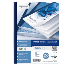 SEI ROTA UNO TI PORTALISTINI IN PP 300X220MM A4 150 BUSTE COL. BLU