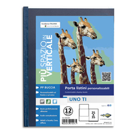 SEI ROTA UNO TI PORTALISTINI IN PP 250X350MM A4 12 BUSTE COL. BLU