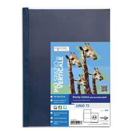 SEI ROTA UNO TI PORTALISTINI IN PP 300X420MM A3 36 BUSTE COL. BLU