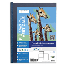 SEI ROTA UNO TI PORTALISTINI IN PP 350X500 mm 24 BUSTE COL. BLU
