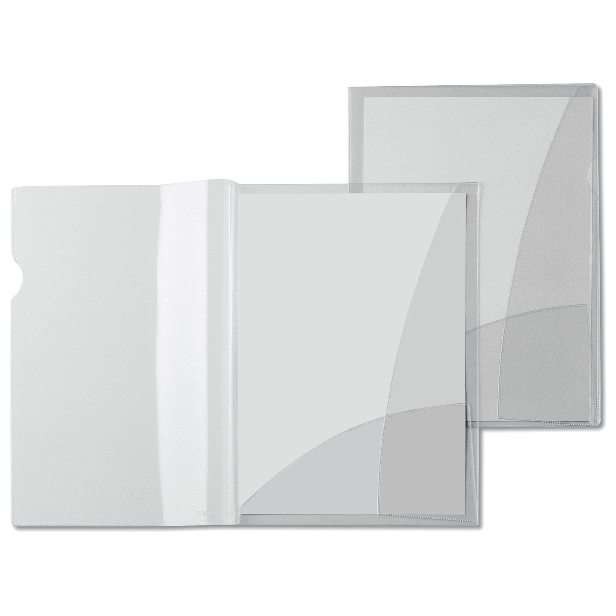 Cartellina Capri 69/2 - 21 x 29,7 cm - PVC - con 2 tasche - trasparente liscio  - Sei Rota - conf. 5 pezzi