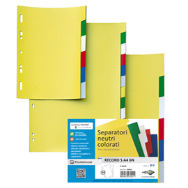 Separatore Record S - 12 tasti - PP - 21 x 29,7 cm - A4 - multicolore - Sei Rota