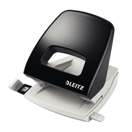Perforatore Metal Rim 5005 - passo 8 cm - max 25 fogli - 2 fori - nero - Leitz