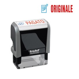 Timbro Printy 4912 Office Eco - autoinchiostrante - ORIGINALE - 47 x 18 mm - nero - Trodat