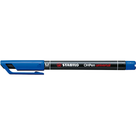 Pennarello OHPen universal permanente 843 - punta media 1 mm - blu - Stabilo