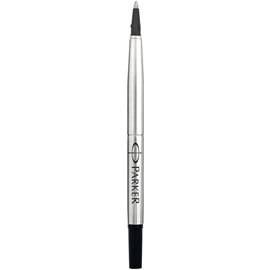 Refill roller Quink standard - punta media - metallo - nero - Parker