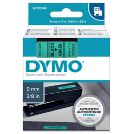 DYMO D1 - Poliestere - autoadesivo - nero su verde - Rotolo (0,9 cm x 7 m) 1 cassetta(e) rotolo di etichette - per LabelMANAGER 160, 210D, 210D Kit, 210D Kit Case, 280, 360D, 420P, 420P Kit, 500TS, PnP