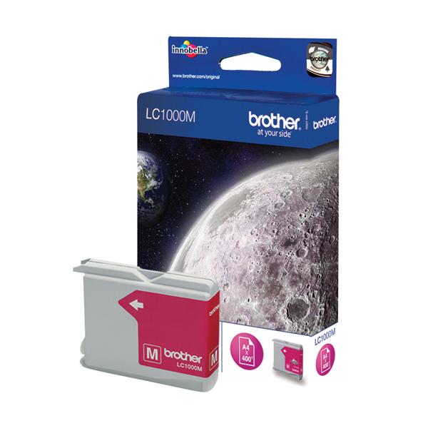 Brother LC1000M - Magenta - originale - cartuccia d'inchiostro - per Brother DCP-350, 353, 357, 560, 750, 770, MFC-3360, 465, 5460, 5860, 660, 680, 845, 885