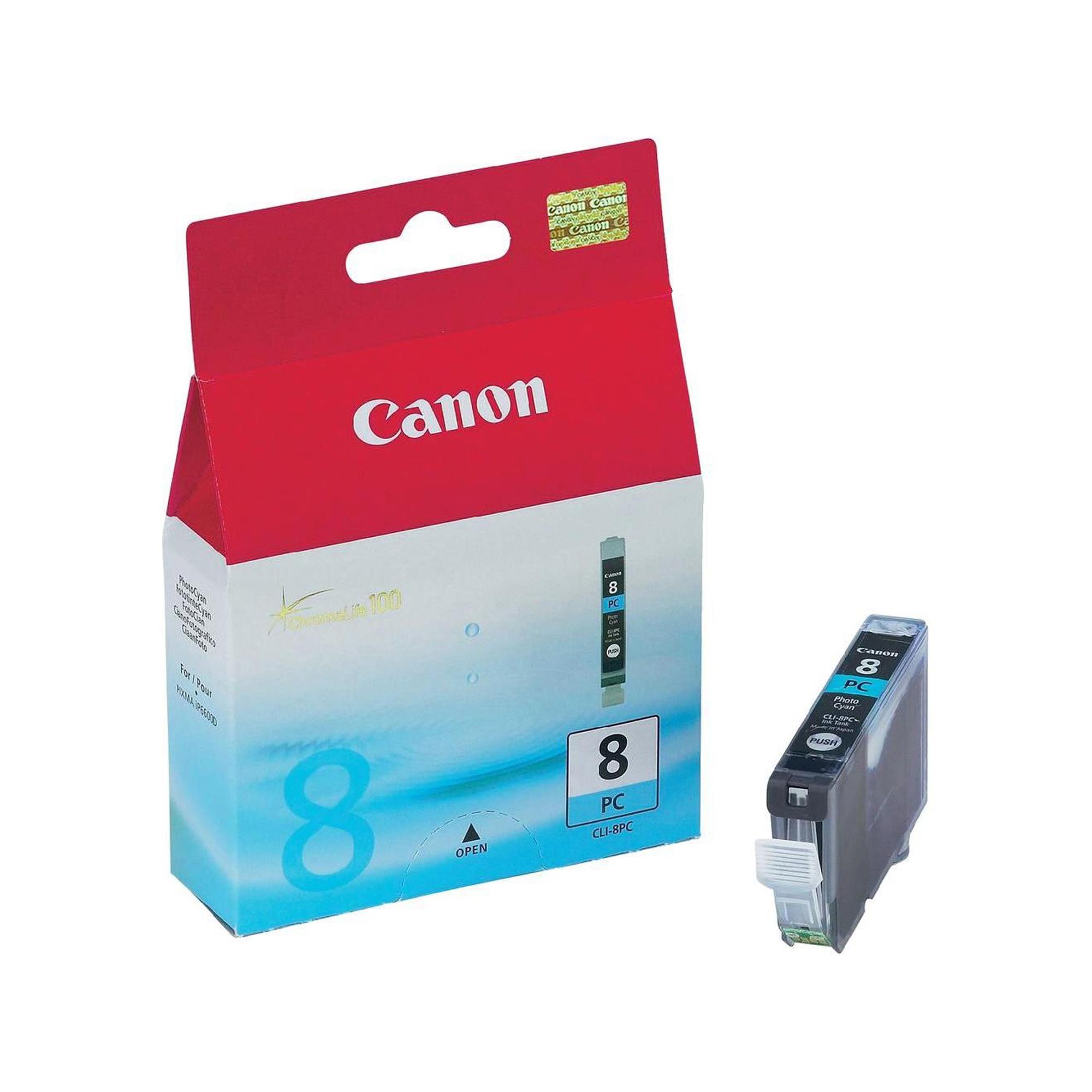 Canon CLI-8PC - Ciano per foto - originale - serbatoio inchiostro - per PIXMA iP6600D, iP6700D, MP950, MP960, MP970, Pro9000, Pro9000 Mark II