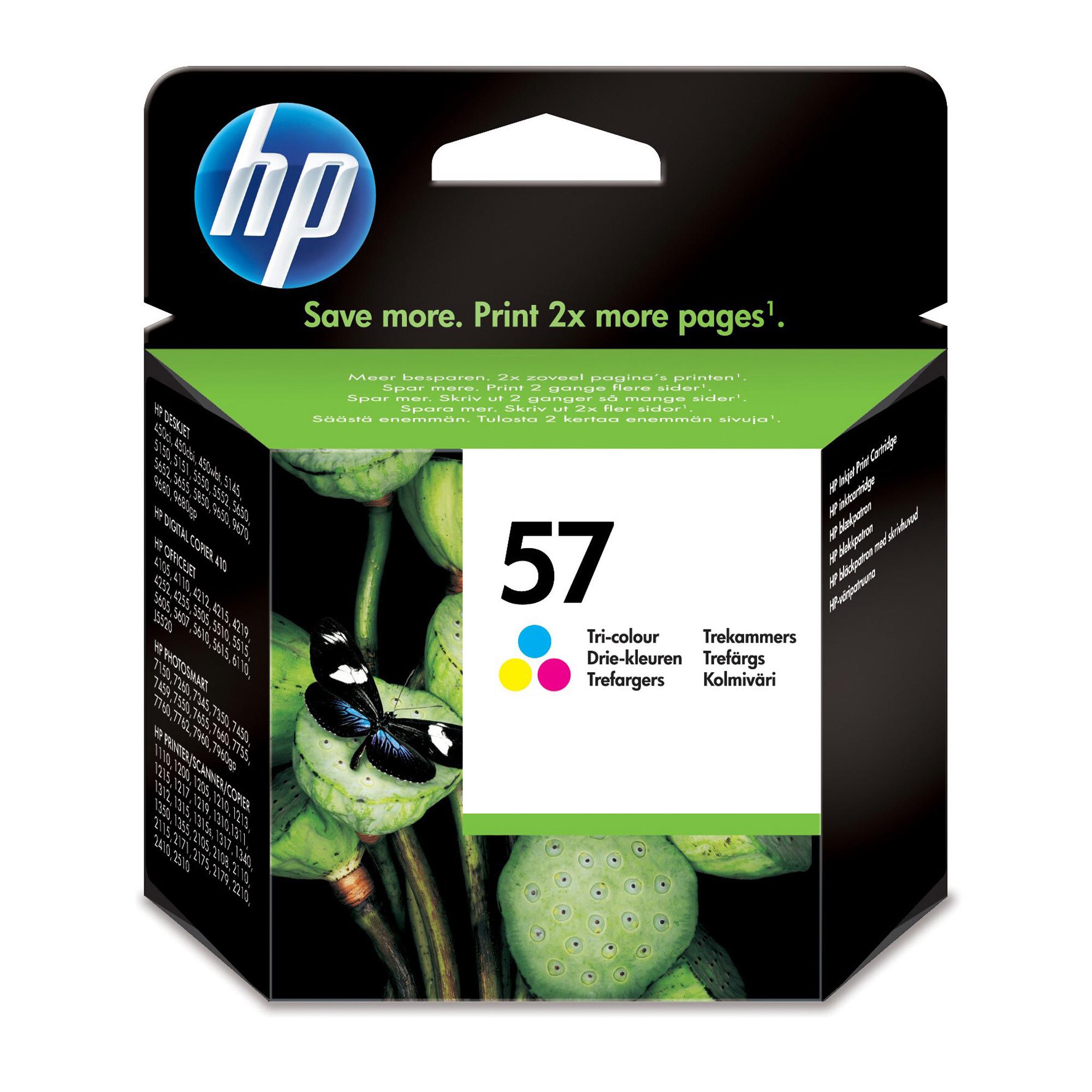 CARTUCCIA A GETTO D'INCHIOSTRO HP N.57 TRICROMIA (17ML