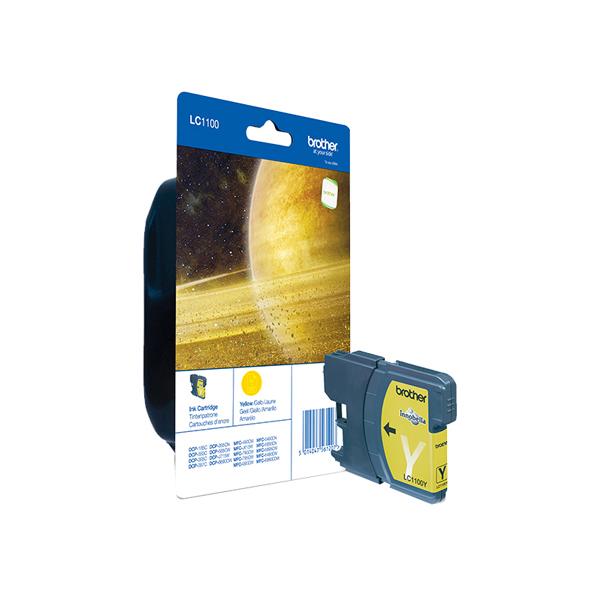 Brother LC1100Y - Giallo - originale - cartuccia d'inchiostro - per Brother DCP-185, 385, 395, 585, J715, MFC-490, 5490, 5890, 5895, 6890, 790, 795, 990, J615