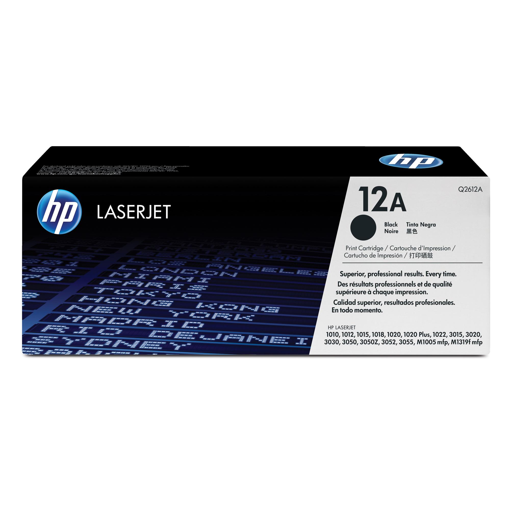 HP 12A TONER NERO PER LASERJET SERIE 1010/1012/1015 GARANZIA ITALIA (Q2612A)