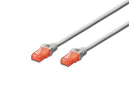DIGITUS DK1612030 CAVO DI RETE UTP CAT 6 NON SCHERMATO 3MT GRIGIO