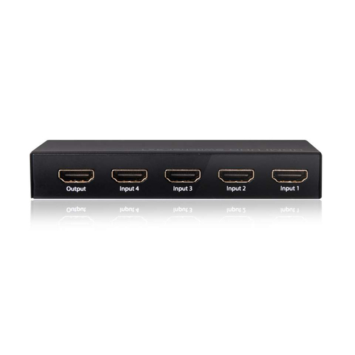 CLUB3D HDMI 2.0 4K 60HZ UHD SWITCH BOX 4 PORTS BLACK