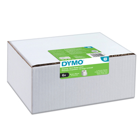 Rotolo 220 etichette LW 2093092 - 54 x 101 mm - carta - spedizione/badge - bianco - Dymo - value pack 6 pezzi