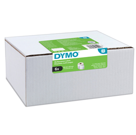 DYMO LabelWriter Medium - Nero su bianco - 57 x 32 mm 6000 etichette (6 rotolo(i) x 1000) etichette multiuso - per DYMO LabelWriter 310, 315, 320, 330, 400, 450, 4XL, SE450, Wireless