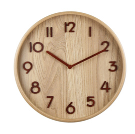 Orologio da parete Wood -   diametro 32 cm - legno - Methodo
