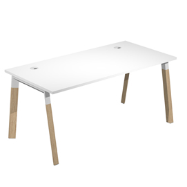 Scrivania Woody Superior - 120 x 80 x 72,5 cm - piano bianco