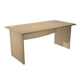 Scrivania Operativa Agorà Basic - fianchi melaminico - 180 x 80 x H 73 cm - rovere