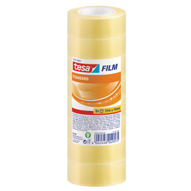 Tesafilm Standard - Nastro ufficio (8 rotoli) - 19 mm x 33 m - polipropilene orientato biassialmente - trasparente