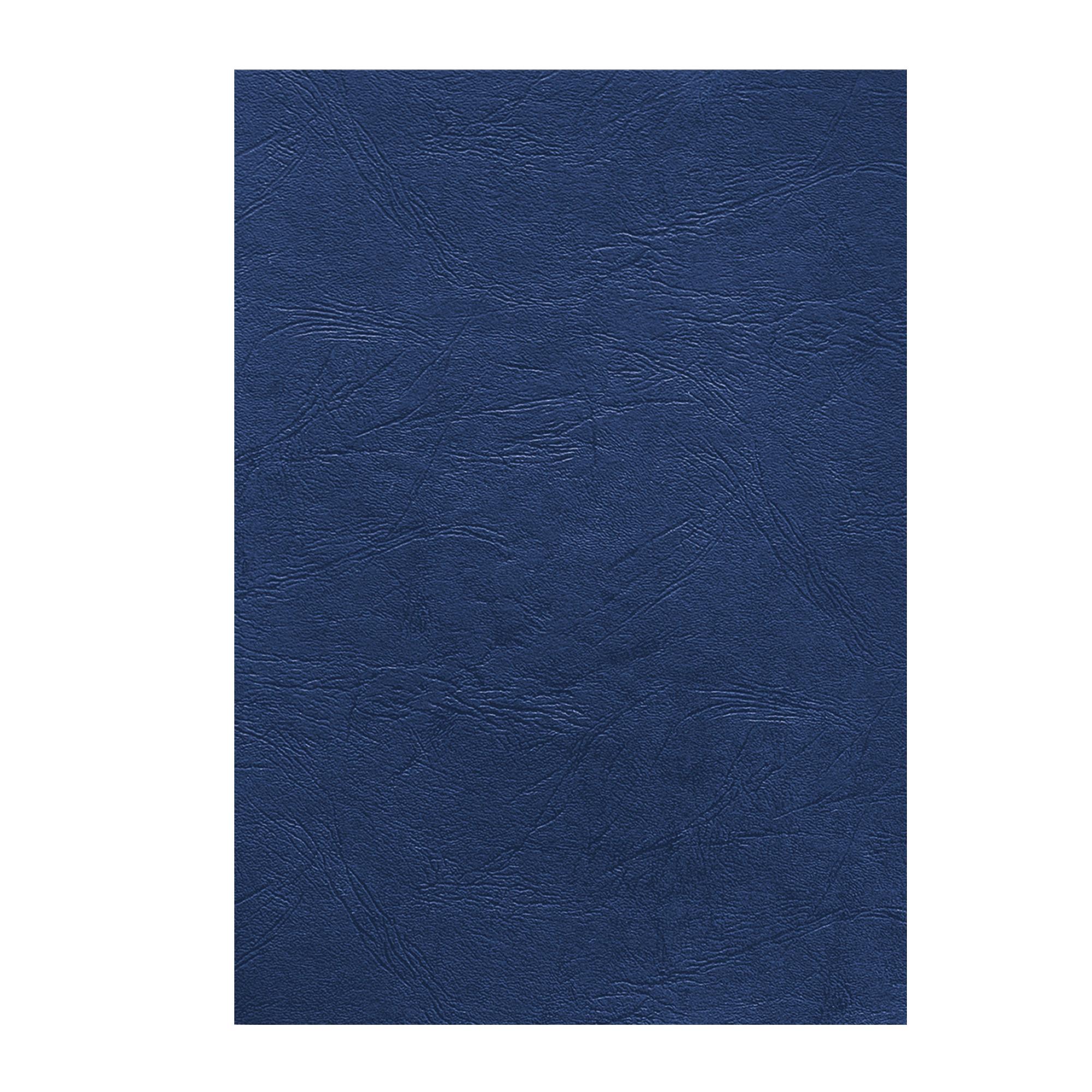 Copertine per rilegatura - A4 - cartoncino groffrato semilpelle - 250 gr - royal blu - Fellowes - conf.100 pezzi